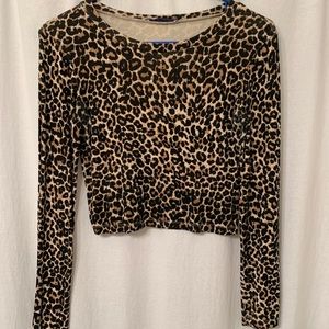 Zara cheetah top